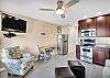 Seaside Villa 120 - Kitchen and Living area.