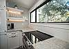Fully equipped kitchen with stainless steel appliances