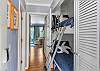 Seaside Villas 104 - Entry Hallway with Bunk Beds