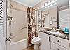 Bathroom with shower/tub combo