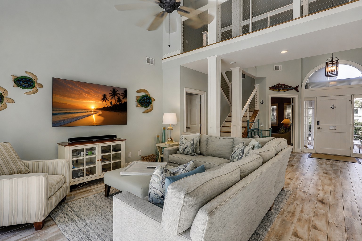 Living Area Located off The Kitchen