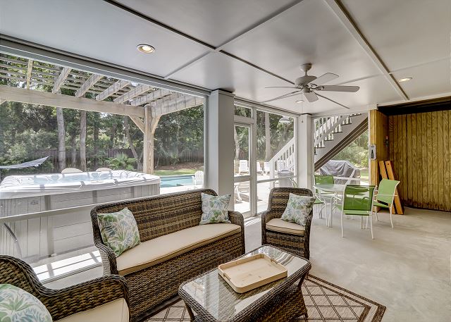 Pool Level Screened Porch
