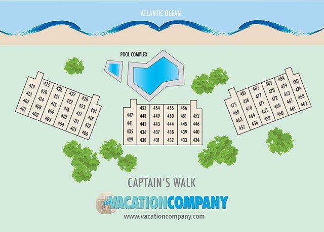 Captains Walk Map
