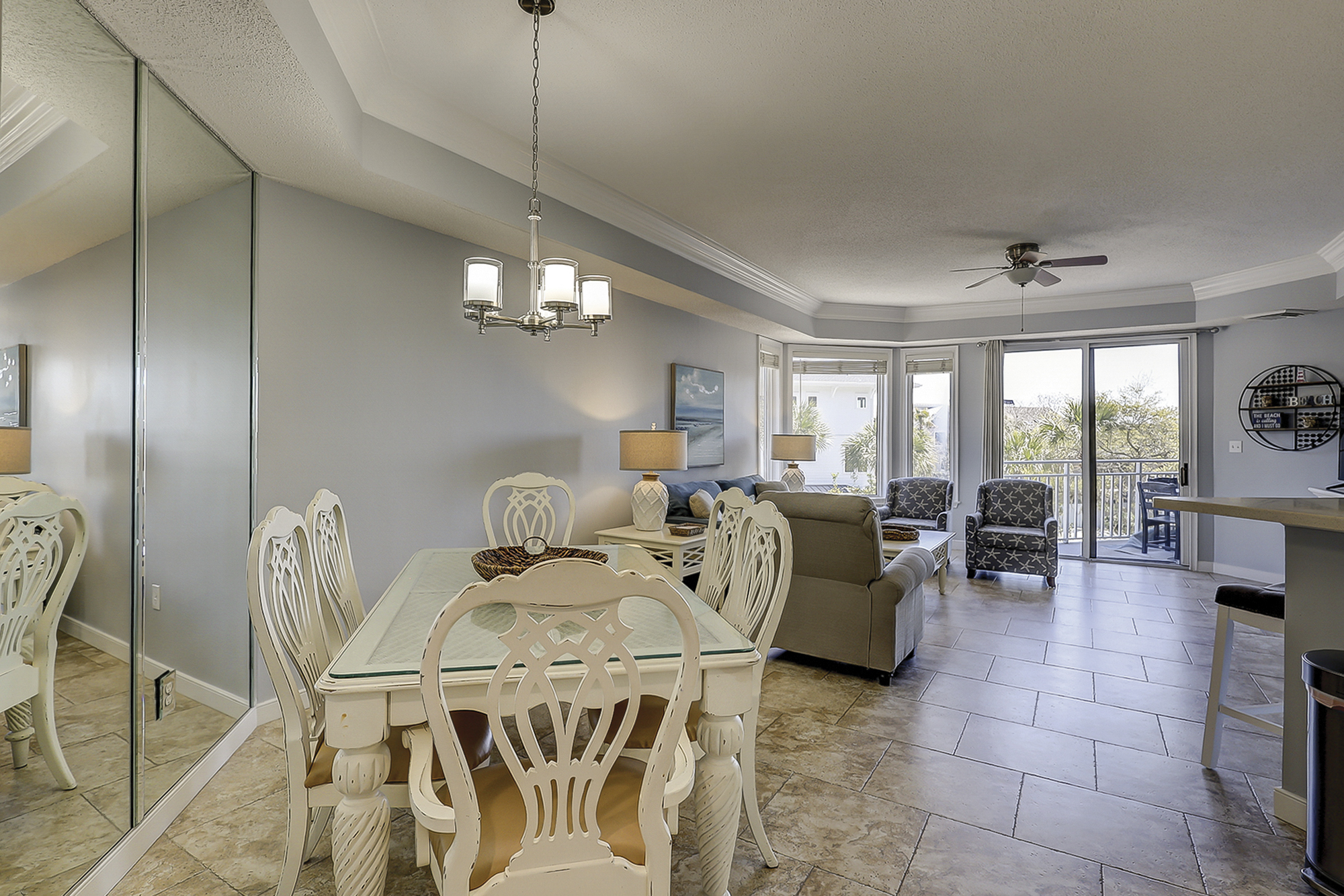 Dining Room and Living Room View