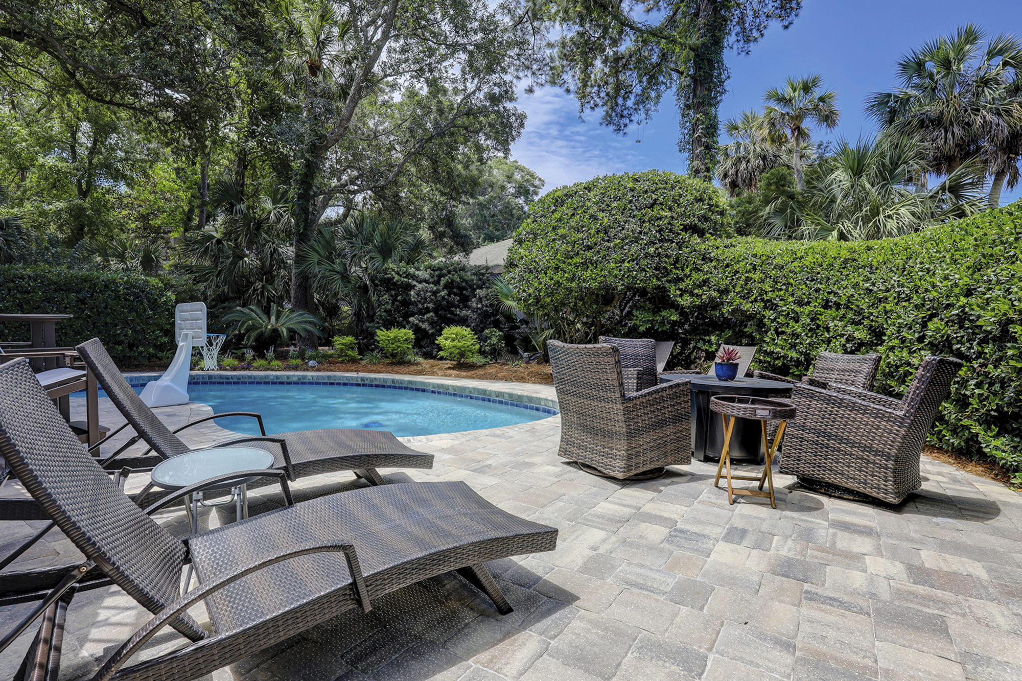 Pool Area w/ Fire Table