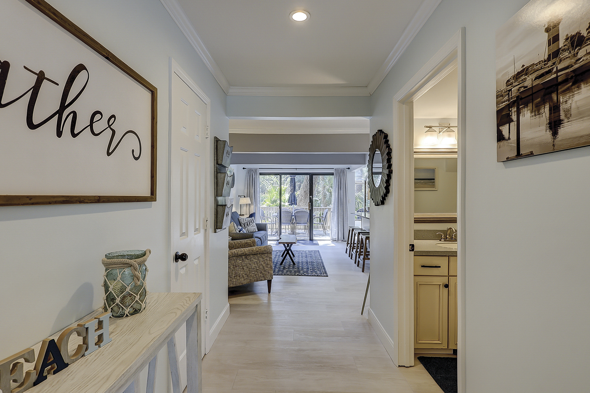 Hallway to Family Room