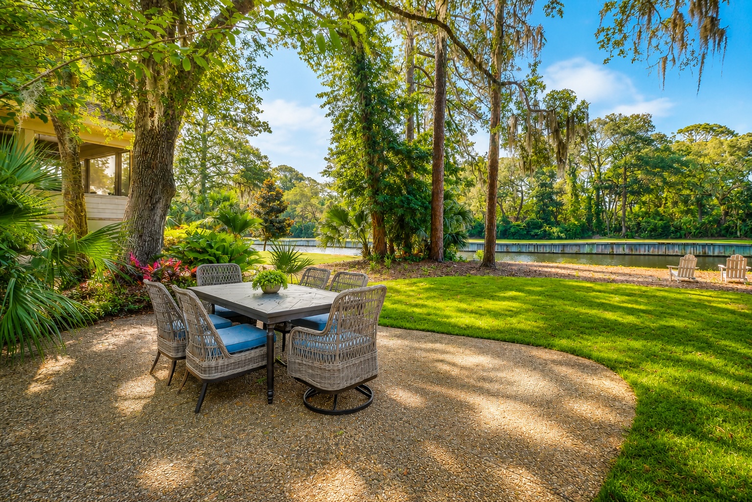 Outdoor Seating off the Back Patio