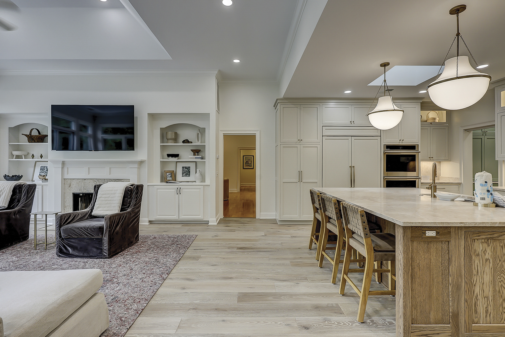 Living Room off the Kitchen