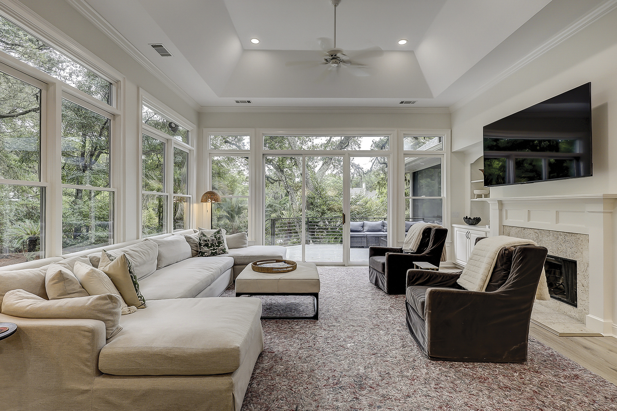 Living Room off the Kitchen