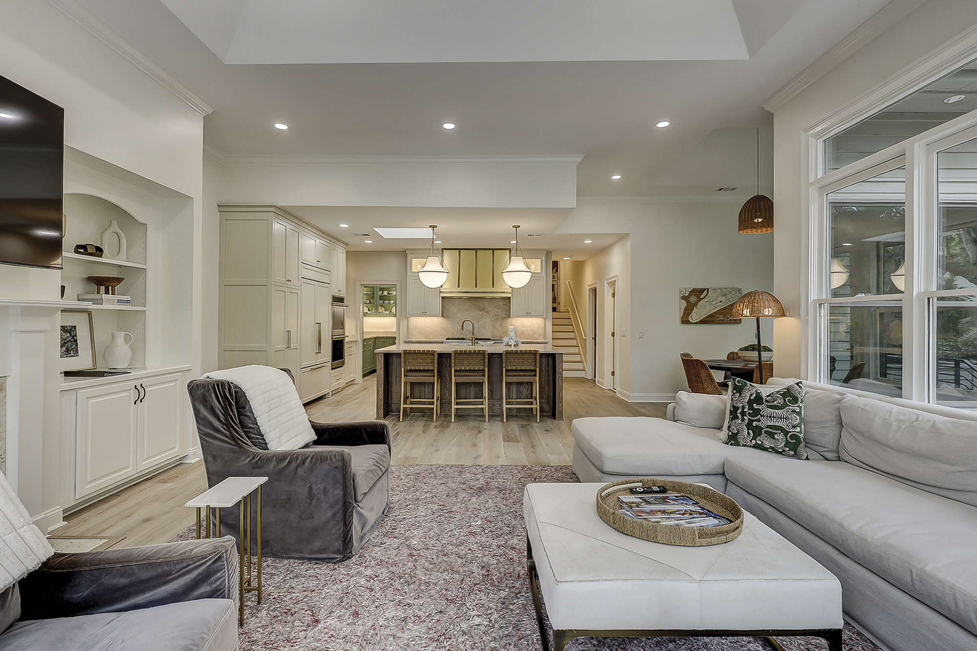 Living Room off the Kitchen