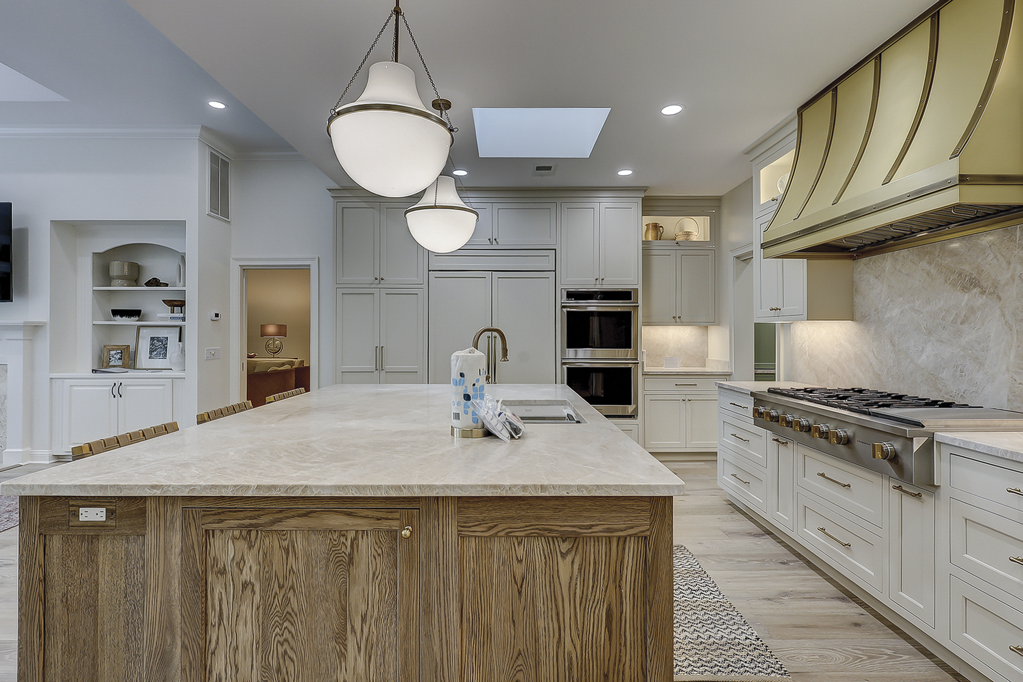 Full Kitchen View with Island