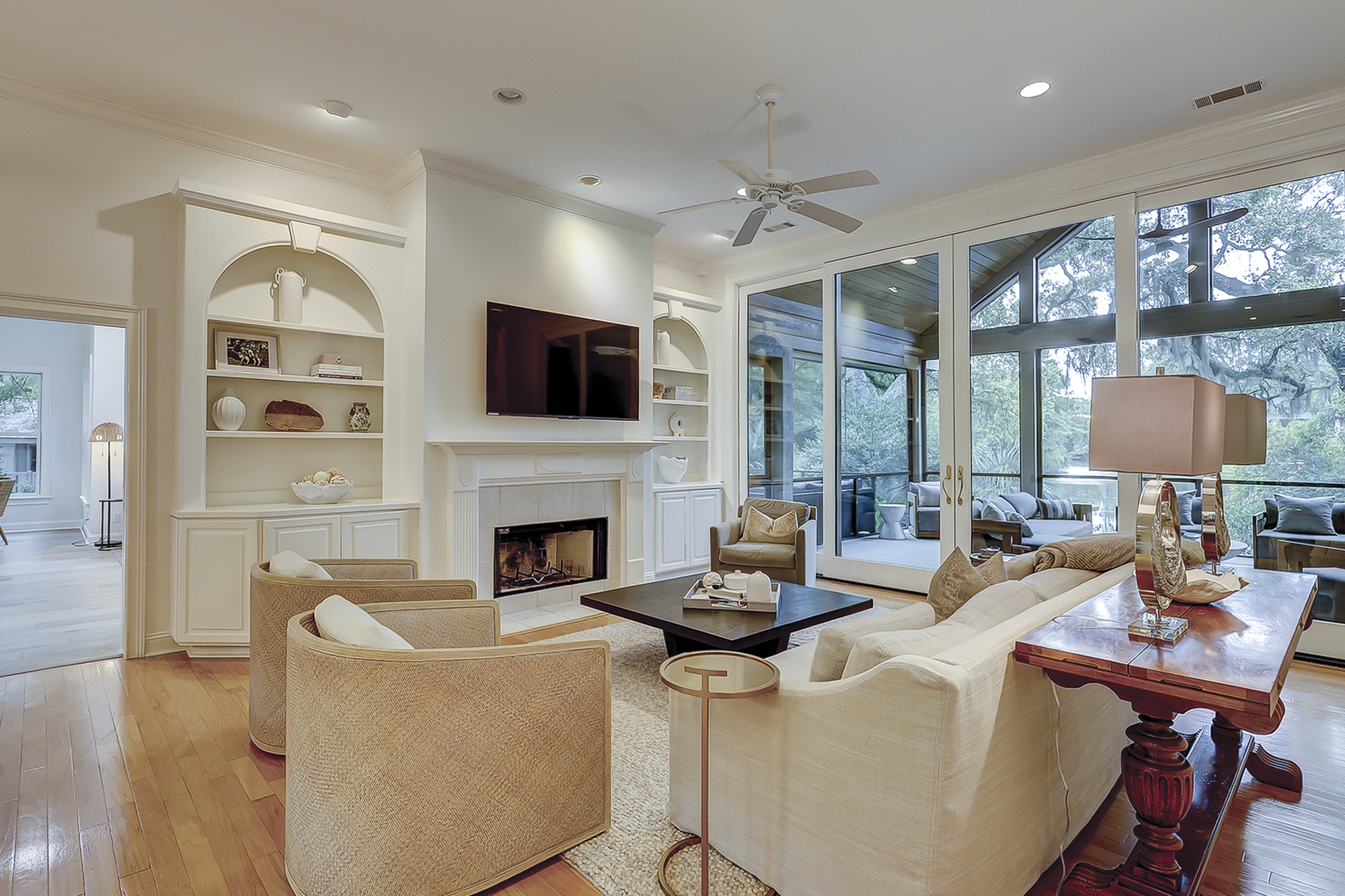 Living Room to Exterior Porch