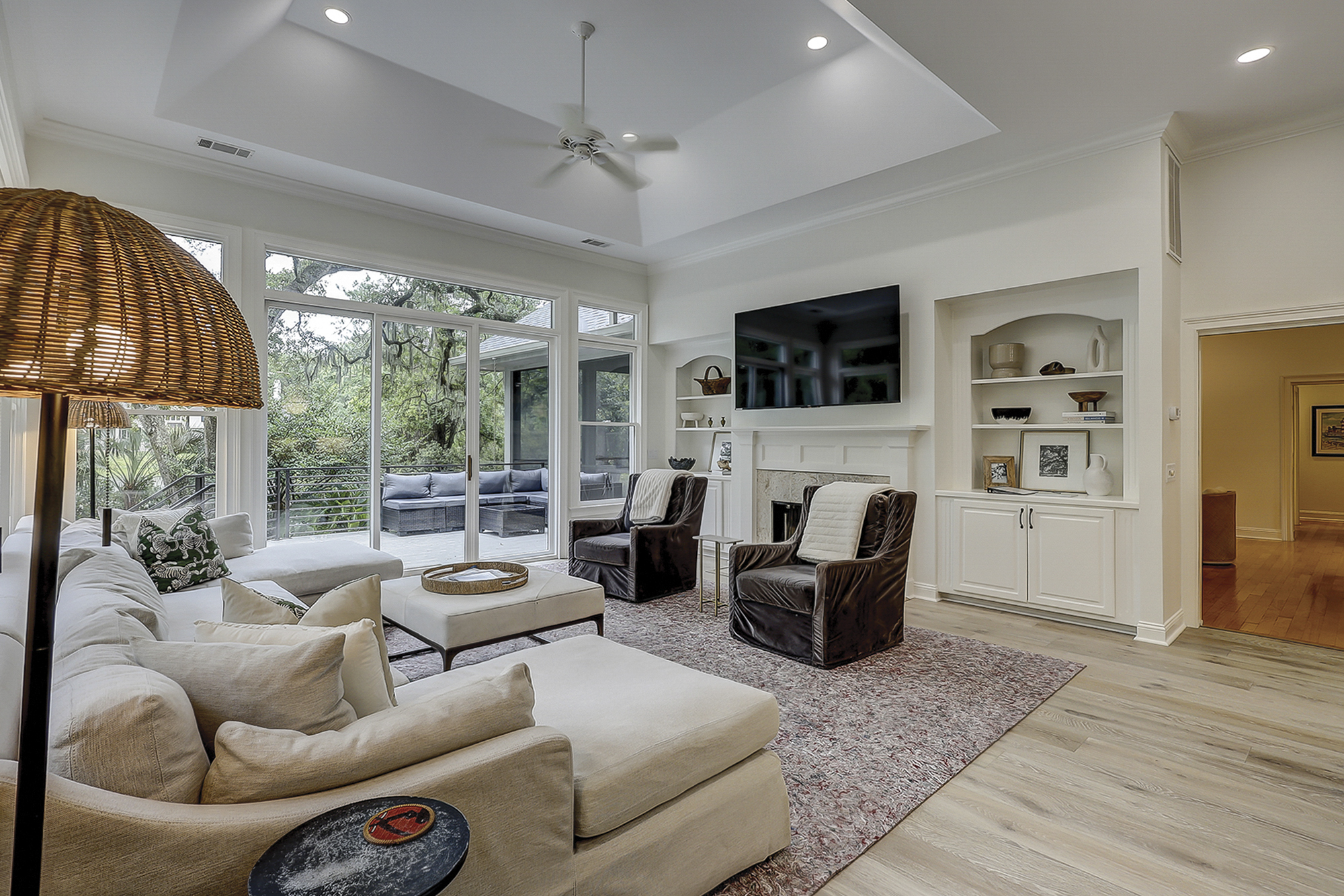 Living Room off the Kitchen