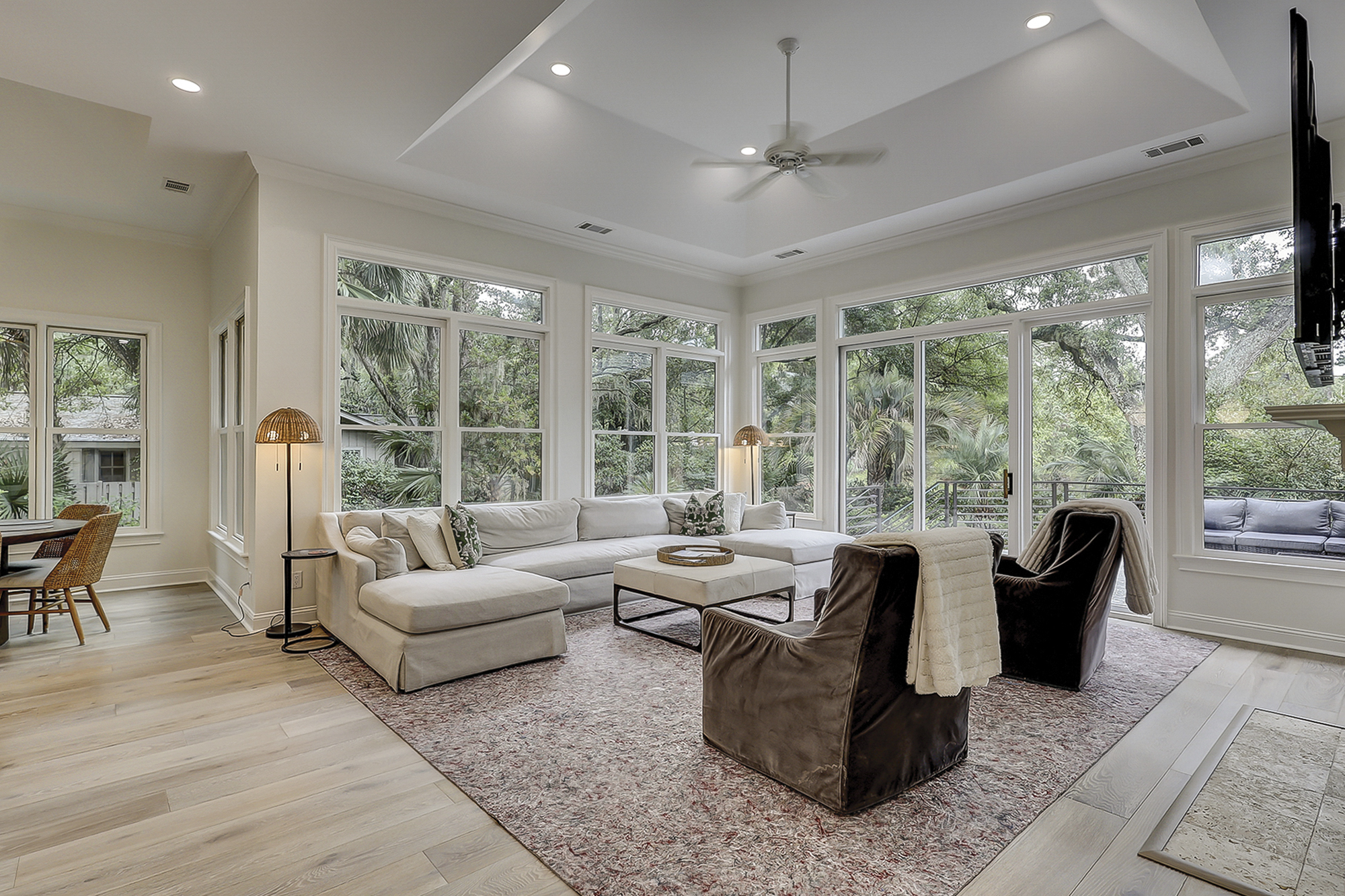 Living Room off the Kitchen