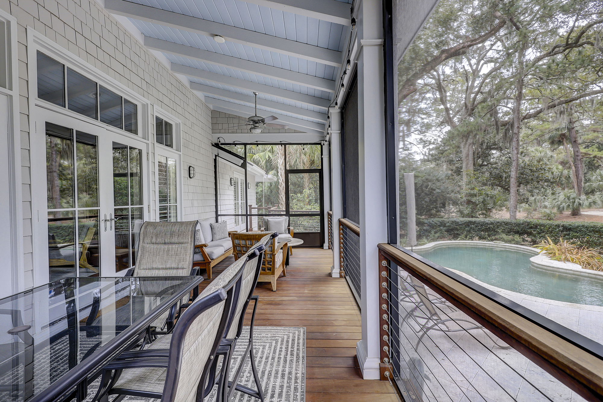 Screened In Porch - Overlooking the Pool and Golf Course