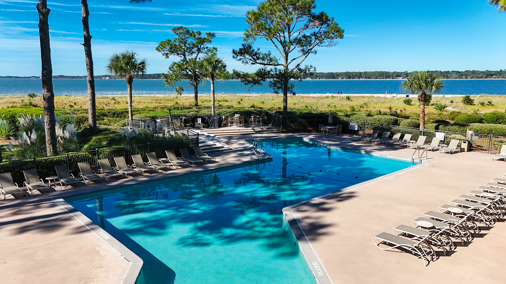 Beachside Tennis Pool Area