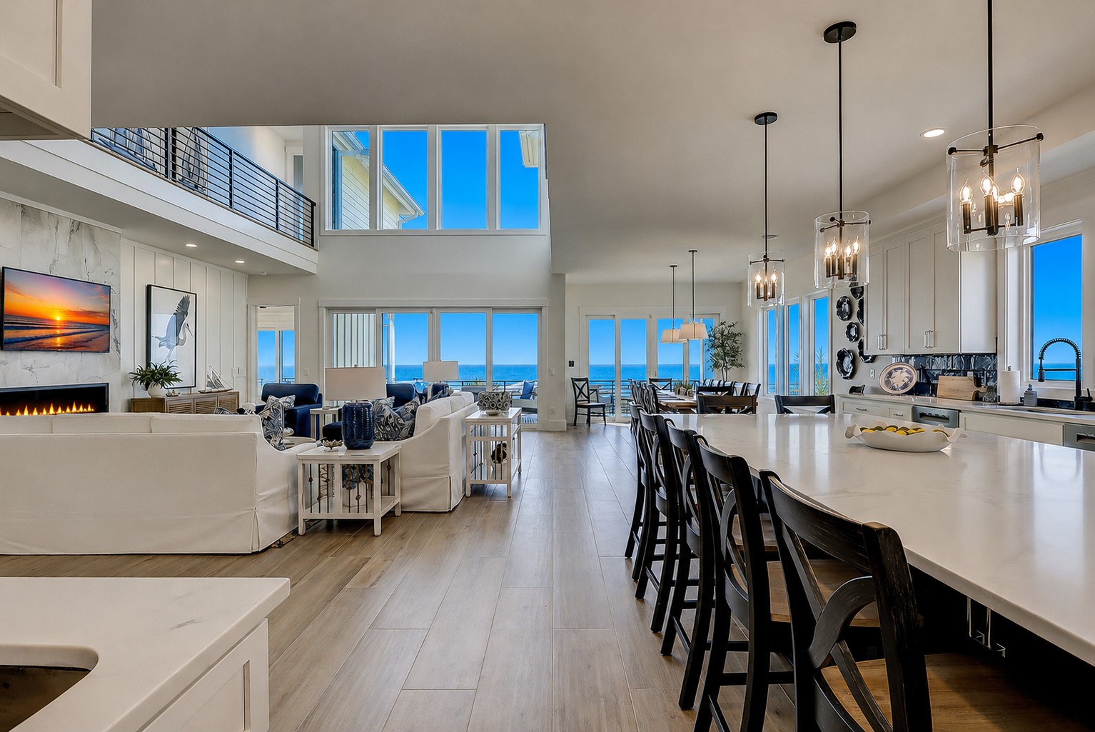 Kitchen/Living/Dining Area
