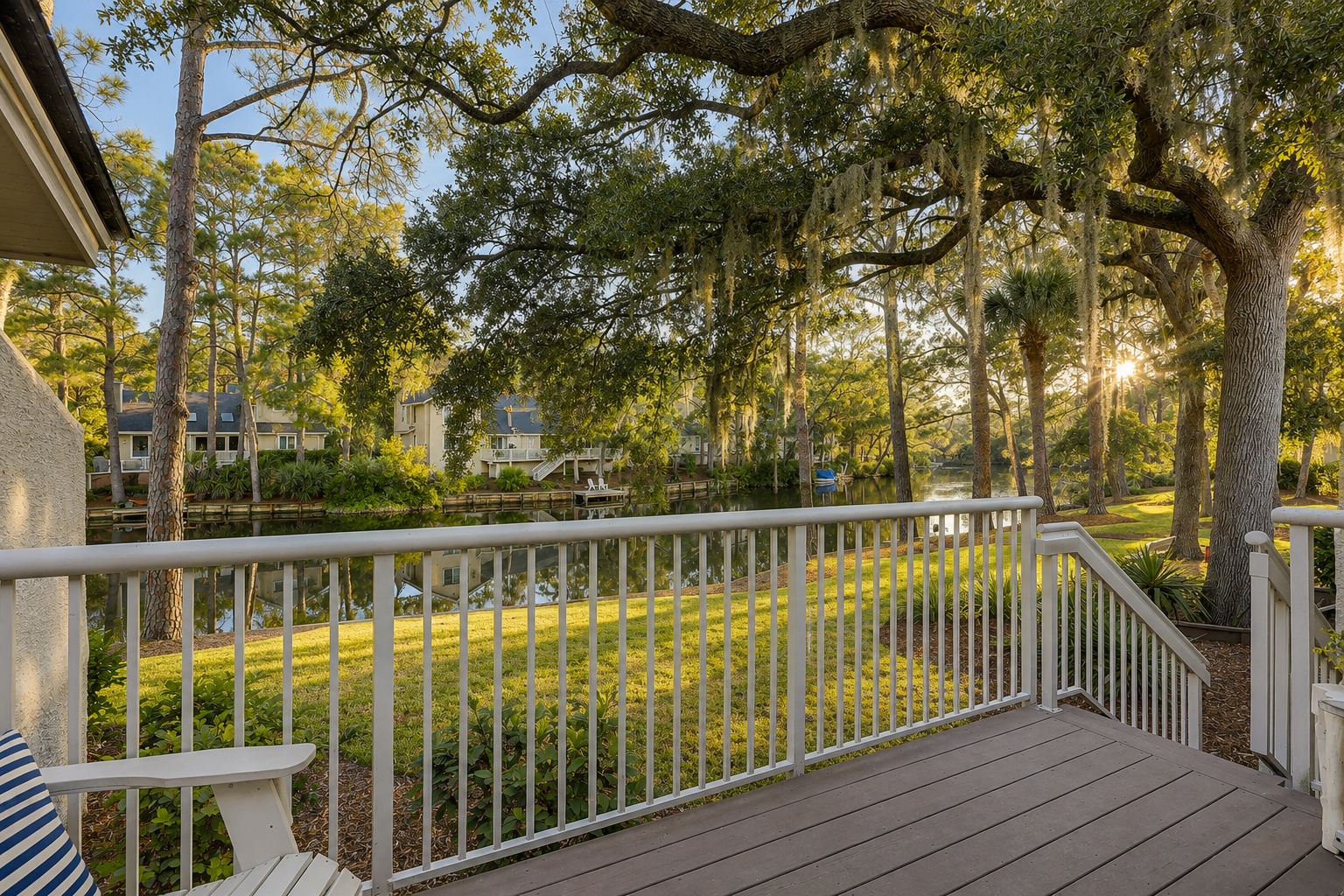 490 Captains Cove - Patio View to the Lagoon