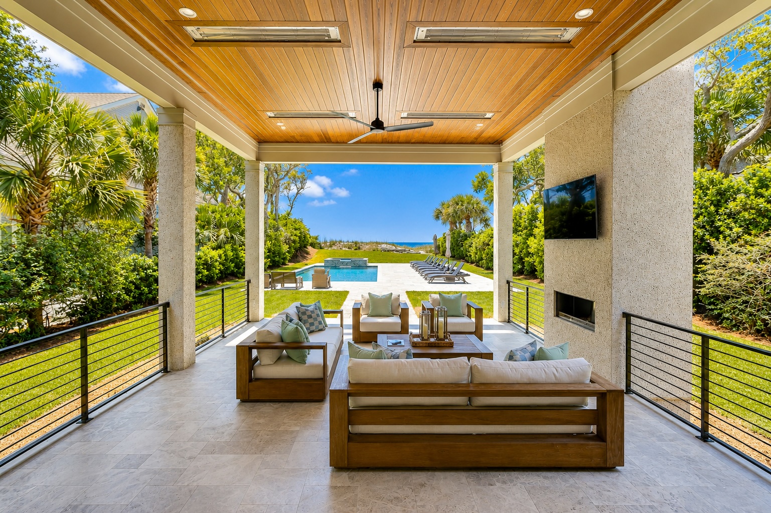 1st Floor Patio to Pool View