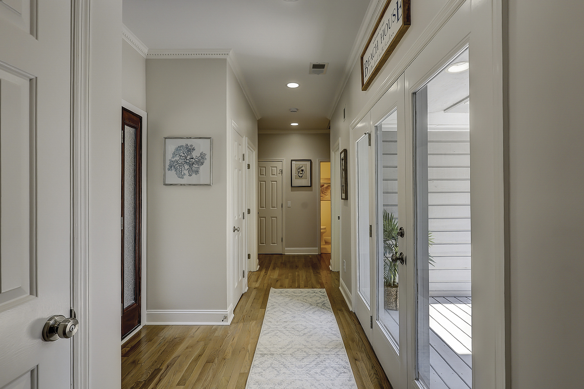 Hallway to Kitchen and Living Room