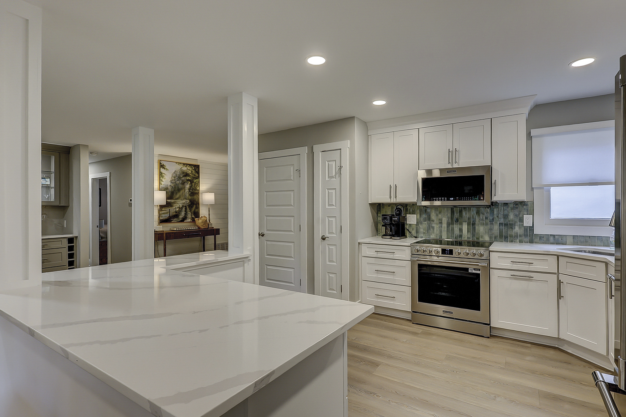 View from Dining Area Into Kitchen