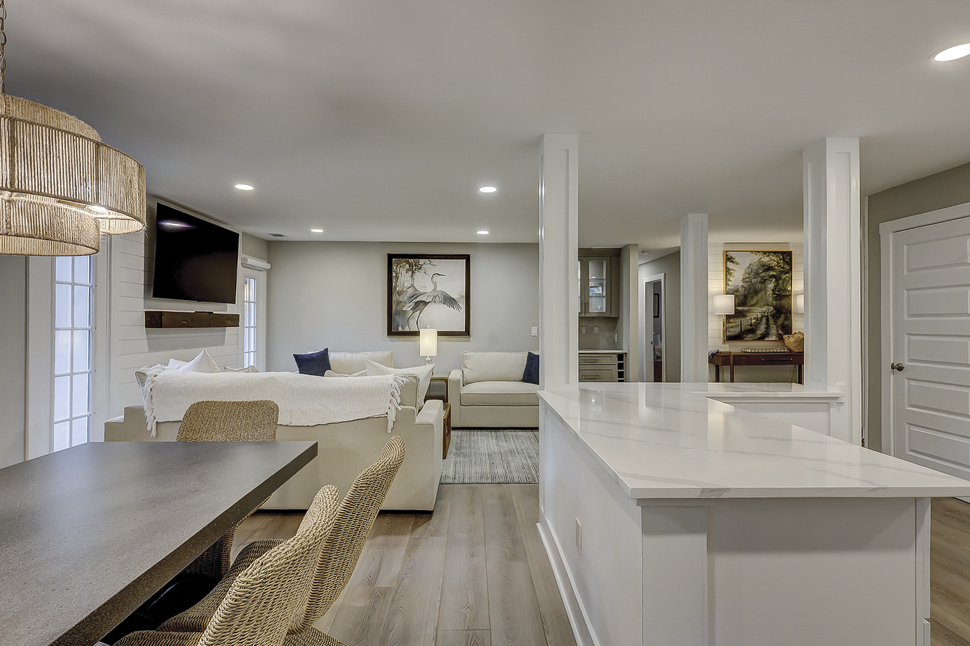Living Area and Kitchen Open Floor Plan