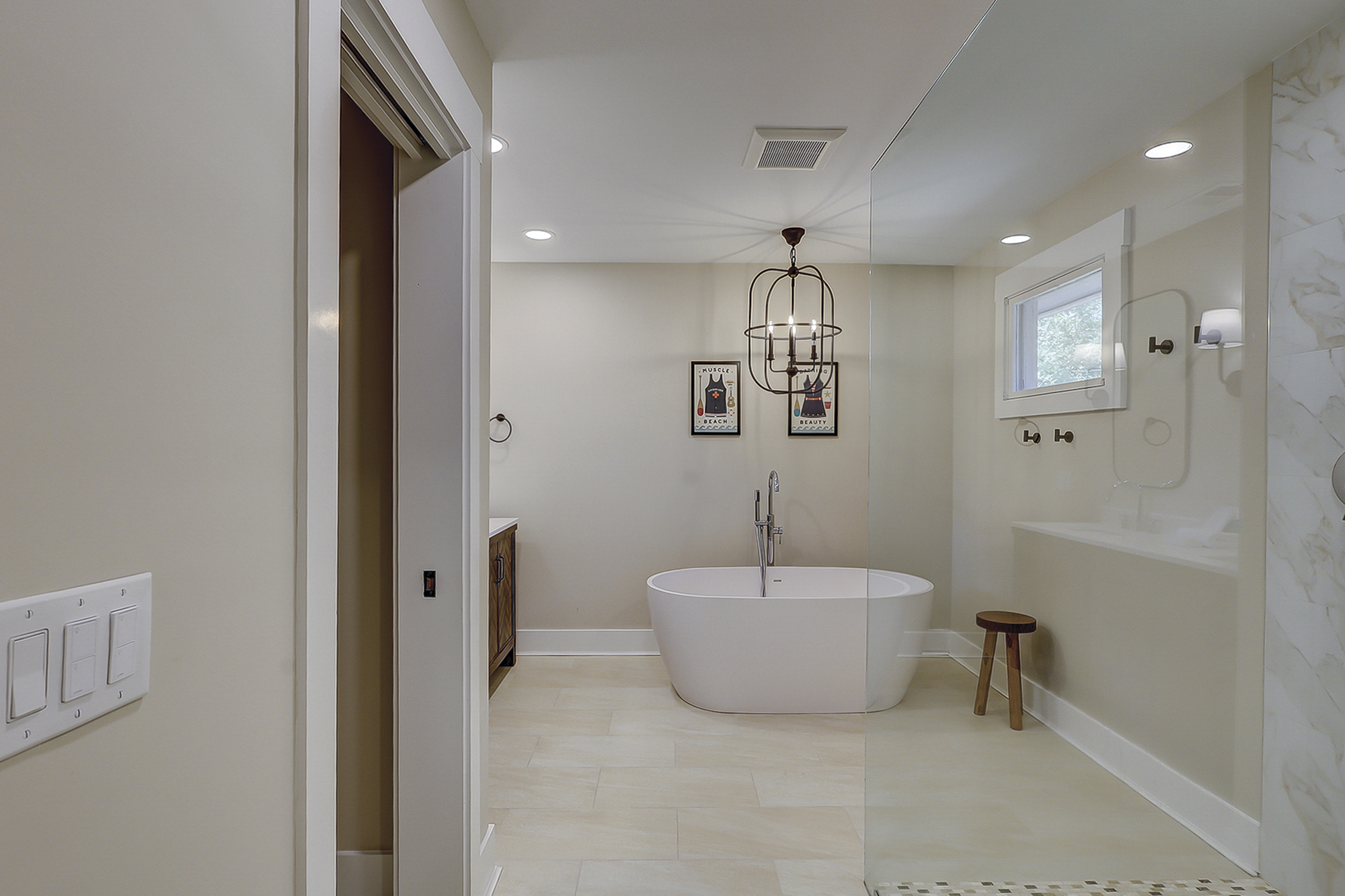 Primary Guest Bathroom with Soaking Tub