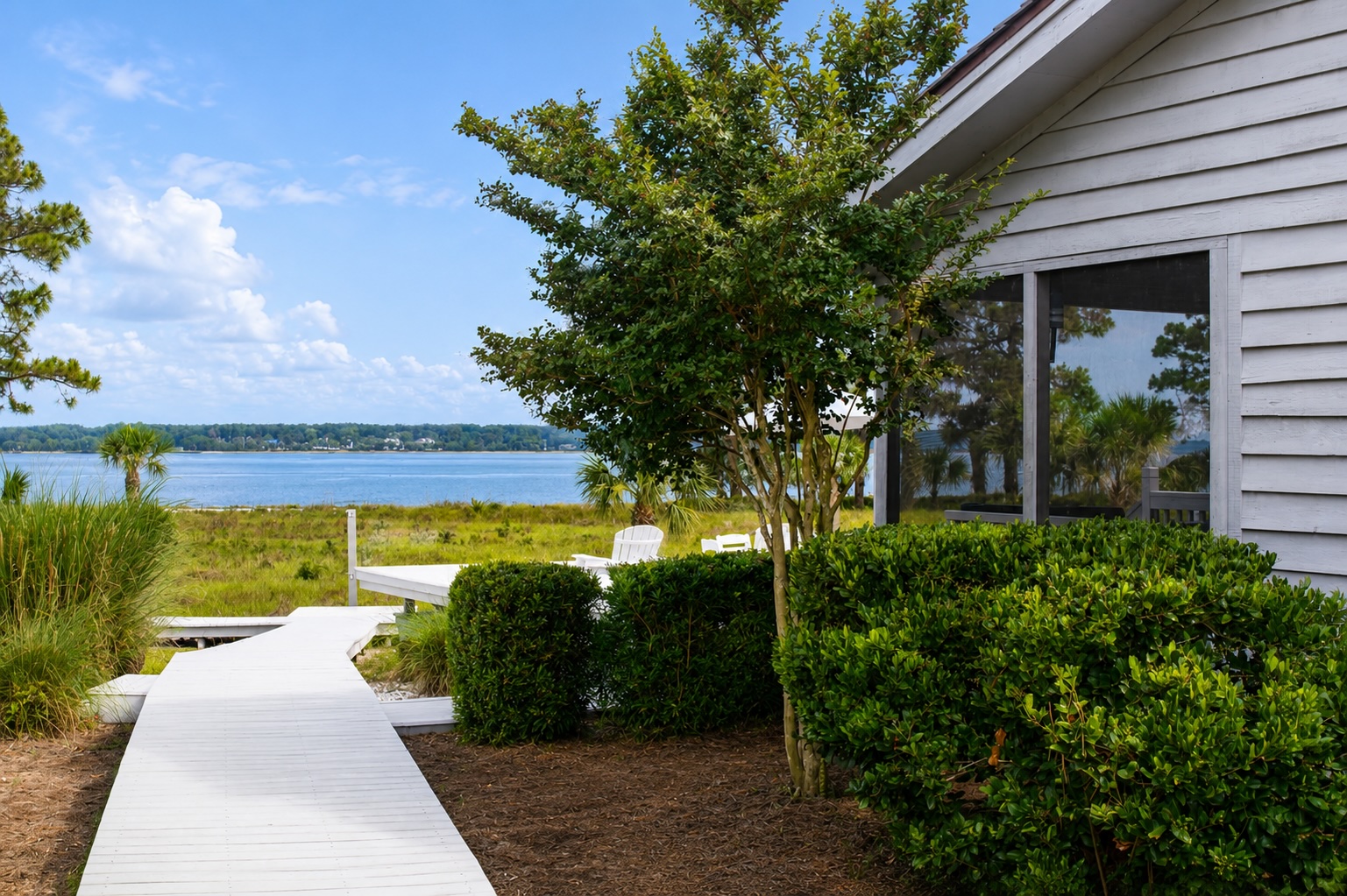 Walkway to Back Porch and Water
