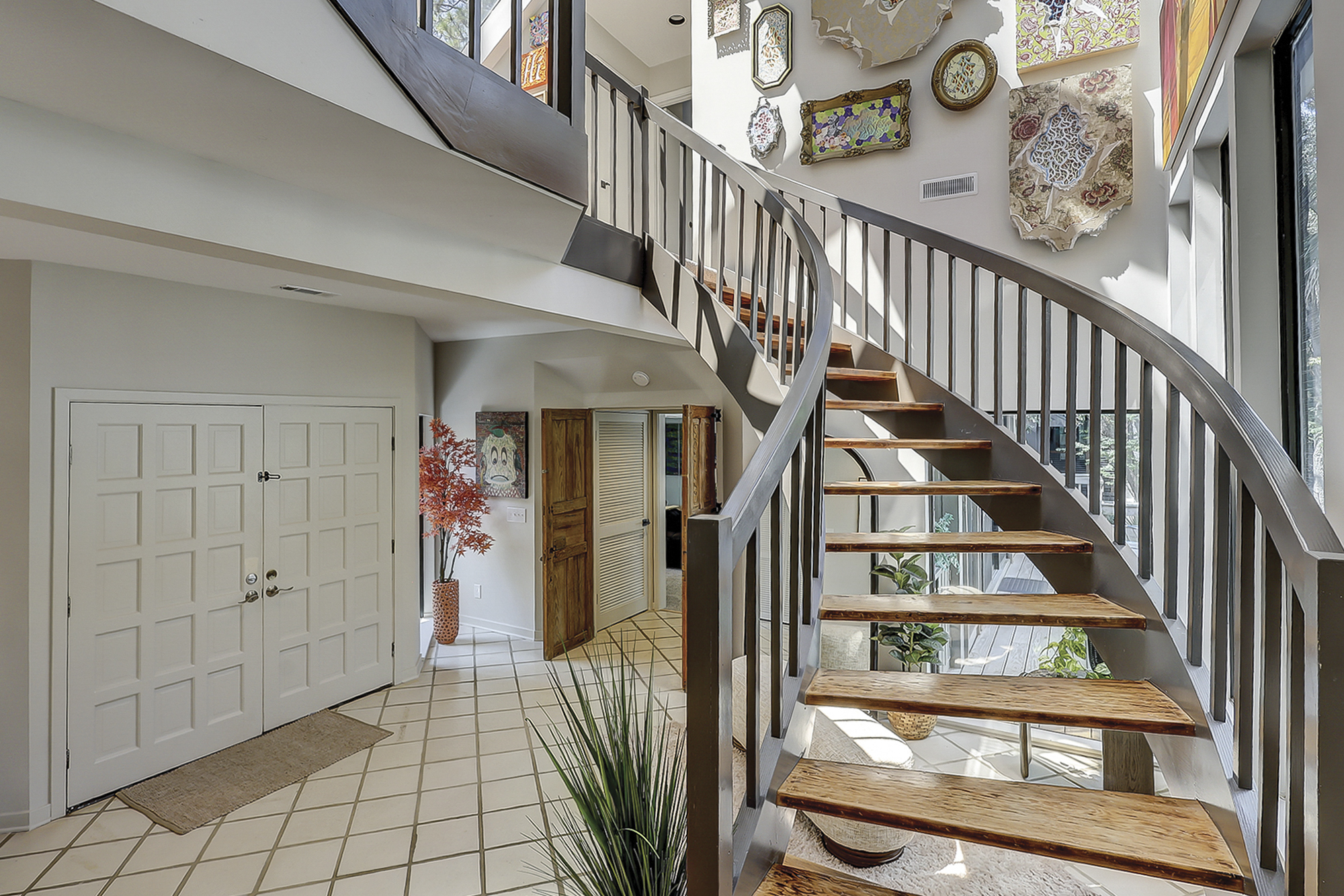 Stairway to Two (2) Upstairs Bedrooms