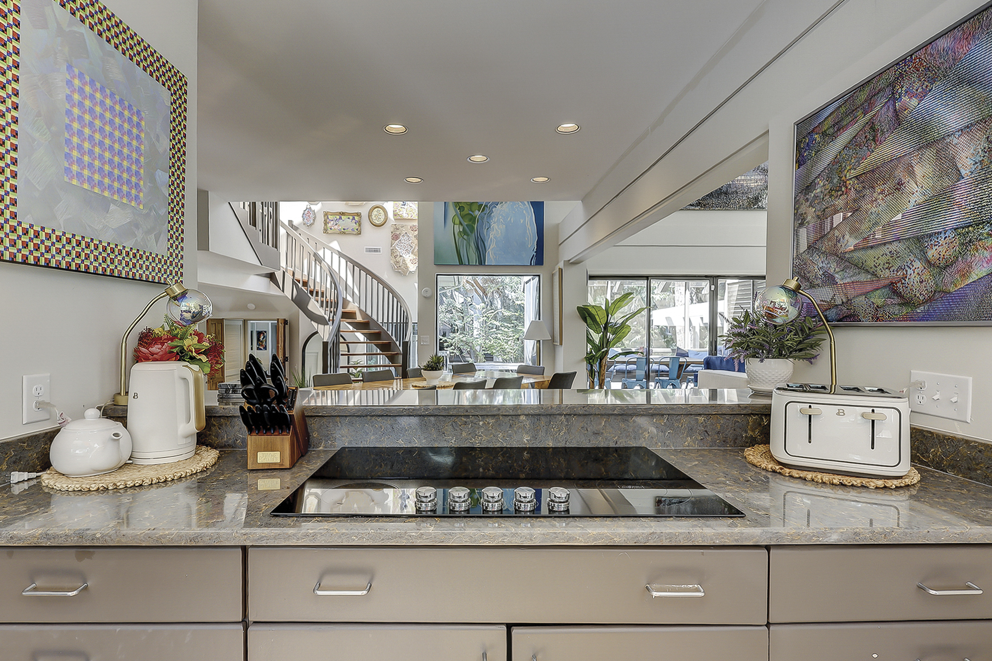 Kitchen View to Dining Area