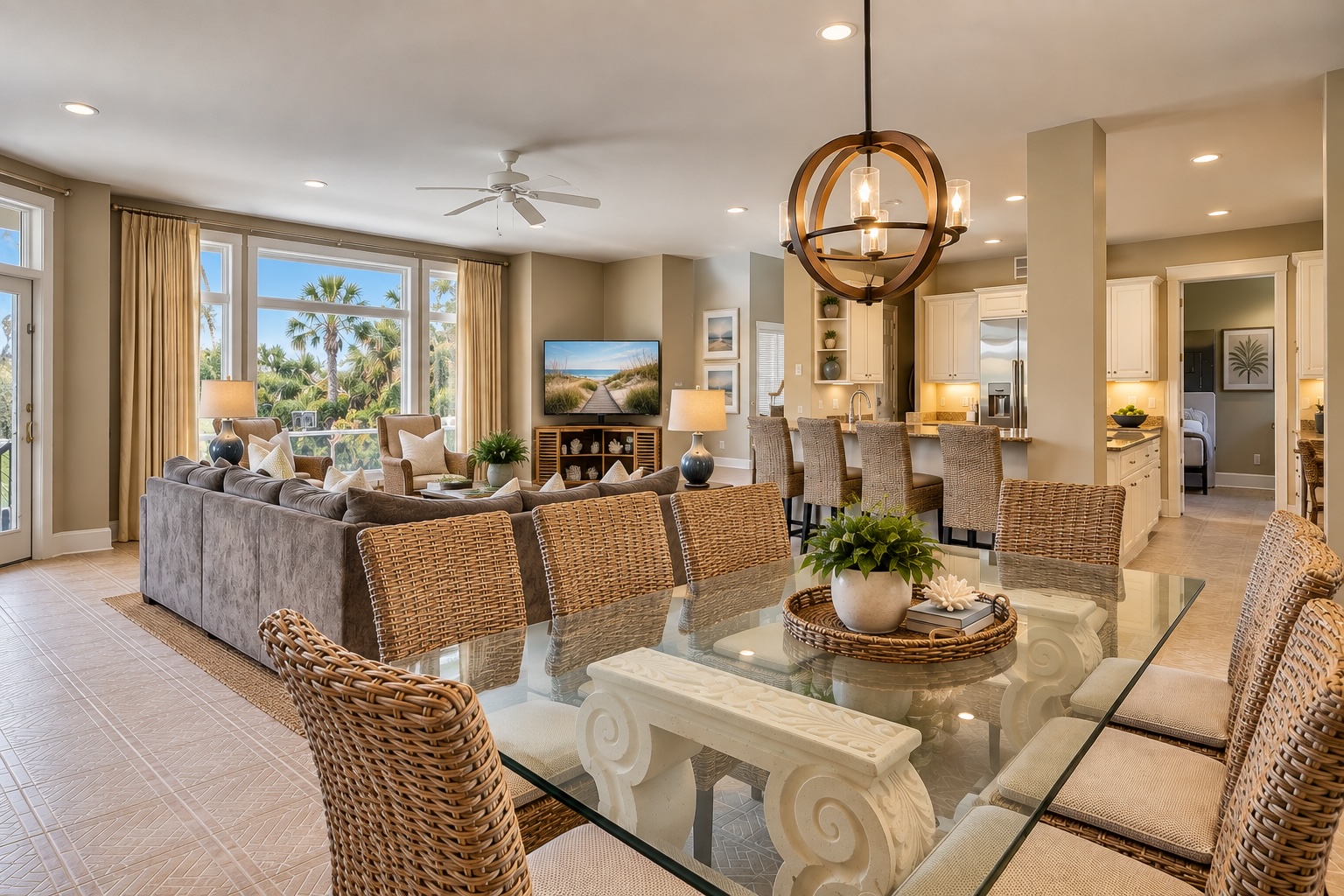 8 Curlew - Open Concept Living, Dining and Kitchen Areas