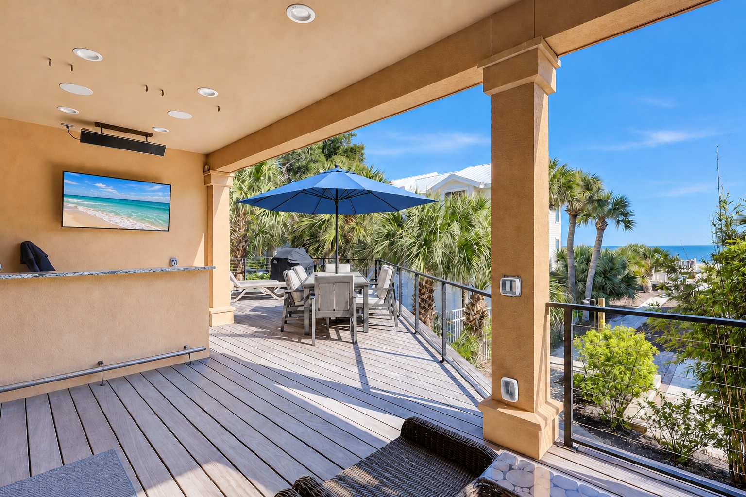 Balcony Just off the Living | Kitchen Rooms