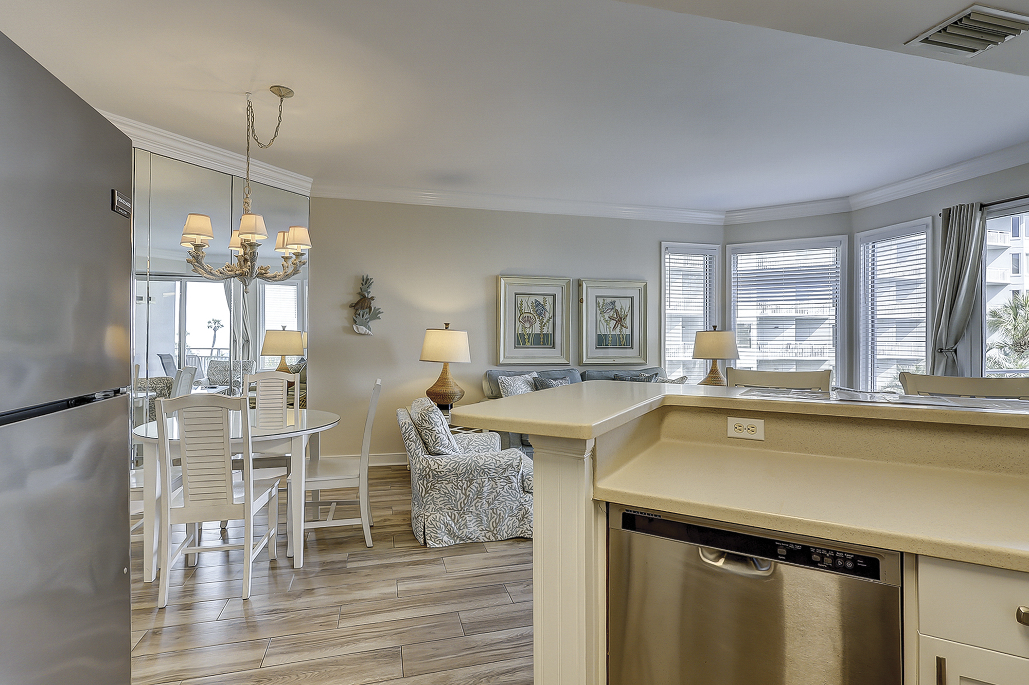 Kitchen to Living Room View