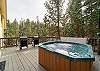 Private hot tub on deck and 2 propane BBQ's 