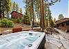 amazing back yard with BBQ and hot tub