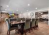 Open concept dining area to living room 