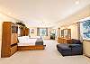 master bedroom with a king bed and a twin 