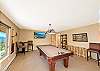 down stairs pool table room 