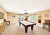 down stairs pool table room 