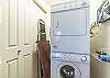 Washer and dryer located in the unit for your convenience.