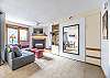 Living Area-
Sleeper sofa, queen size murphy bed, flat screen TV, and gas fireplace.