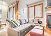 Living Area-
Sofa converts to queen bed.