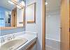 Bathroom-
Separate shower/commode room.