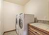 Full size washer and dryer located on the lower level for your convenience.