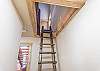 Ladder access to the loft. 
**There is also a staircase located in the master bedroom**