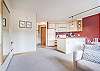 Open Floor Plan-
Dining area, living area, and kitchen area are all open spaces.