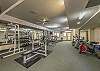 Fitness Center-
Located on Level 1. Offers a variety of equipment. complete with male and female locker rooms.