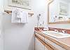 Bathroom-
well lit vanity area