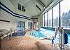 Pool-
Indoor portion of heated pool complete with handicap lift.