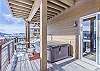 Hot Tub-
Located on the private lower deck outside of the master bedroom.